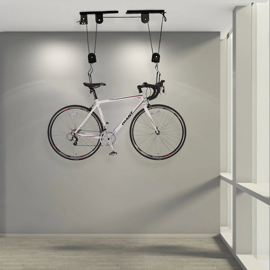 Bike Hoist for Garage Ceiling Mount Pulley System ,Bike Hangers