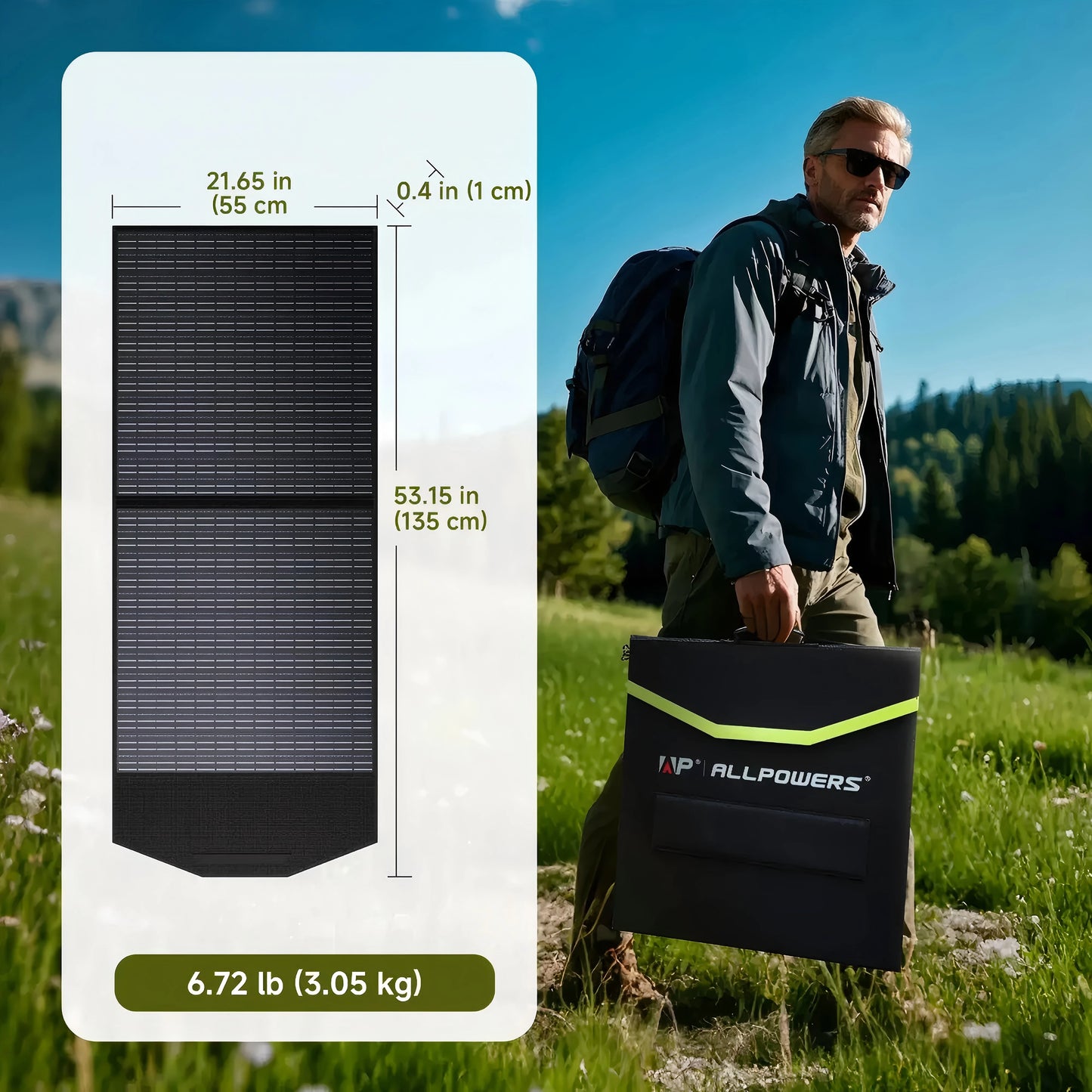 R2500 Solar Generator 2500W (4000W Peak), 2016Wh LiFePO4 Portable Power Solarpanel 4 AC Outlets