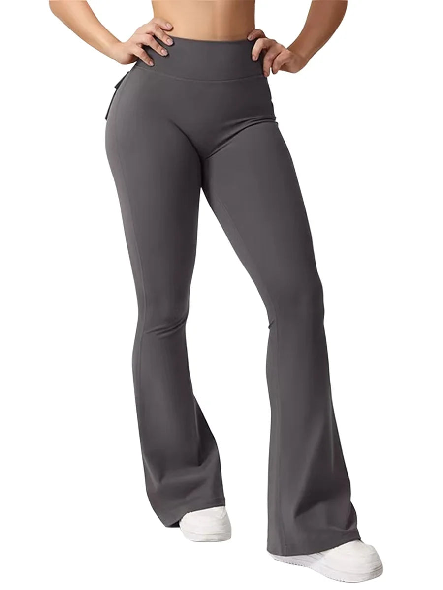 Women s High Waist Yoga Leggings, Pockets Tummy Control Workout Running Stretchy Booty Leggings