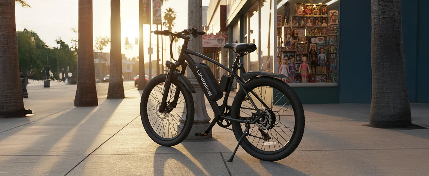 26'' E-Bike, Adults,750W Peak Motor Mountain,22MPH, upto45 Miles,7-Speed,Removable Battery