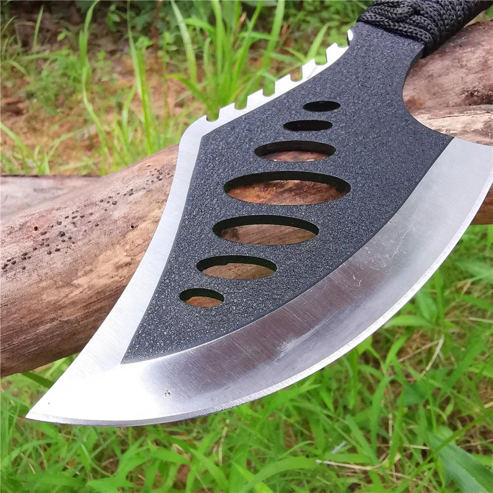 Compact Outdoor Tomahawk: Stainless Steel Blade, Non-Slip Handle, Jungle Machete & SurvivalTool