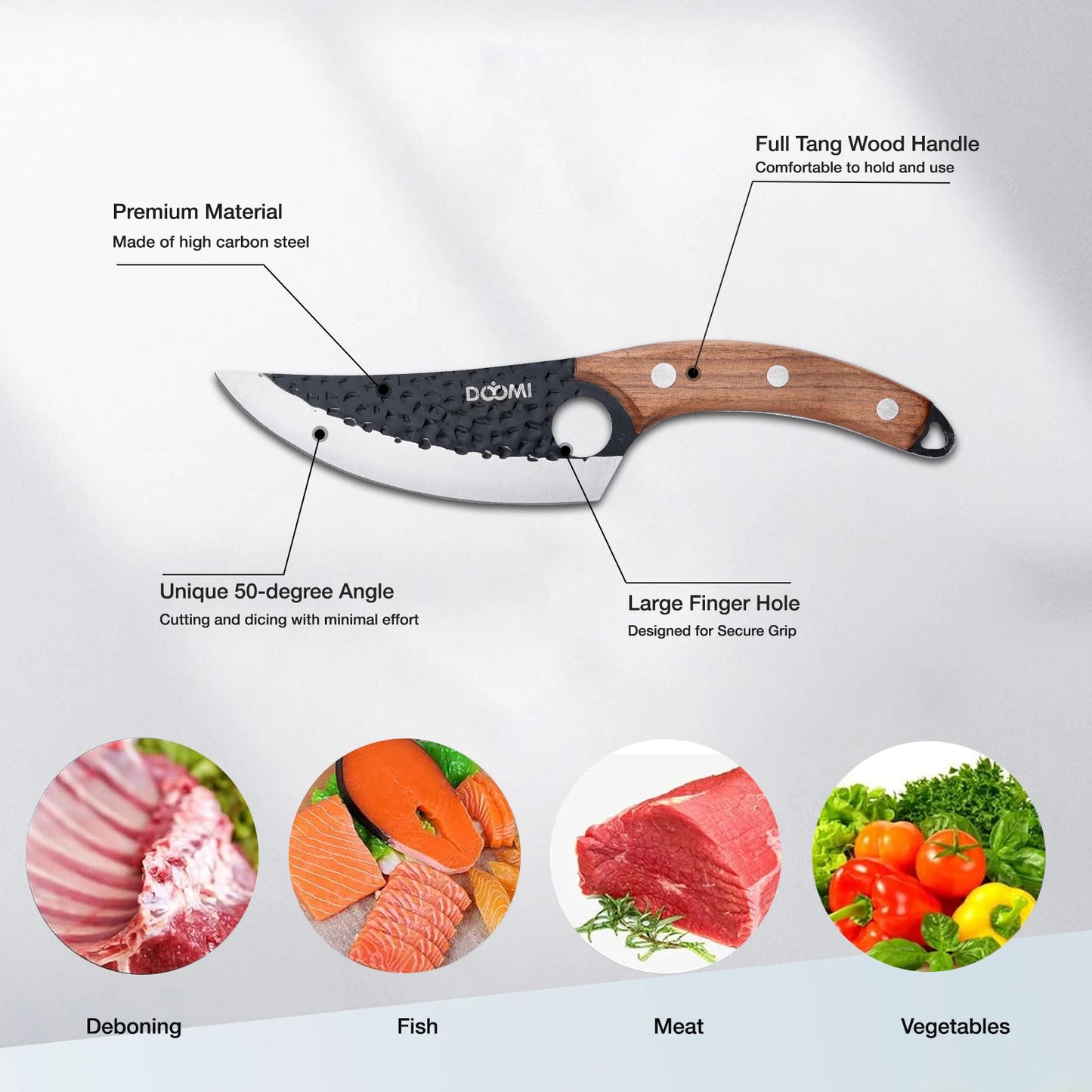Kitchen Upgraded Viking Knives,Sheath Hand Forged Butcher, Japanese Cooking Sharp Cleaver Chef, camp