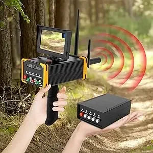 Professional Metal Detector w/ LCD Screen, Underground Silver Copper Diamond, Automatic 360° Search