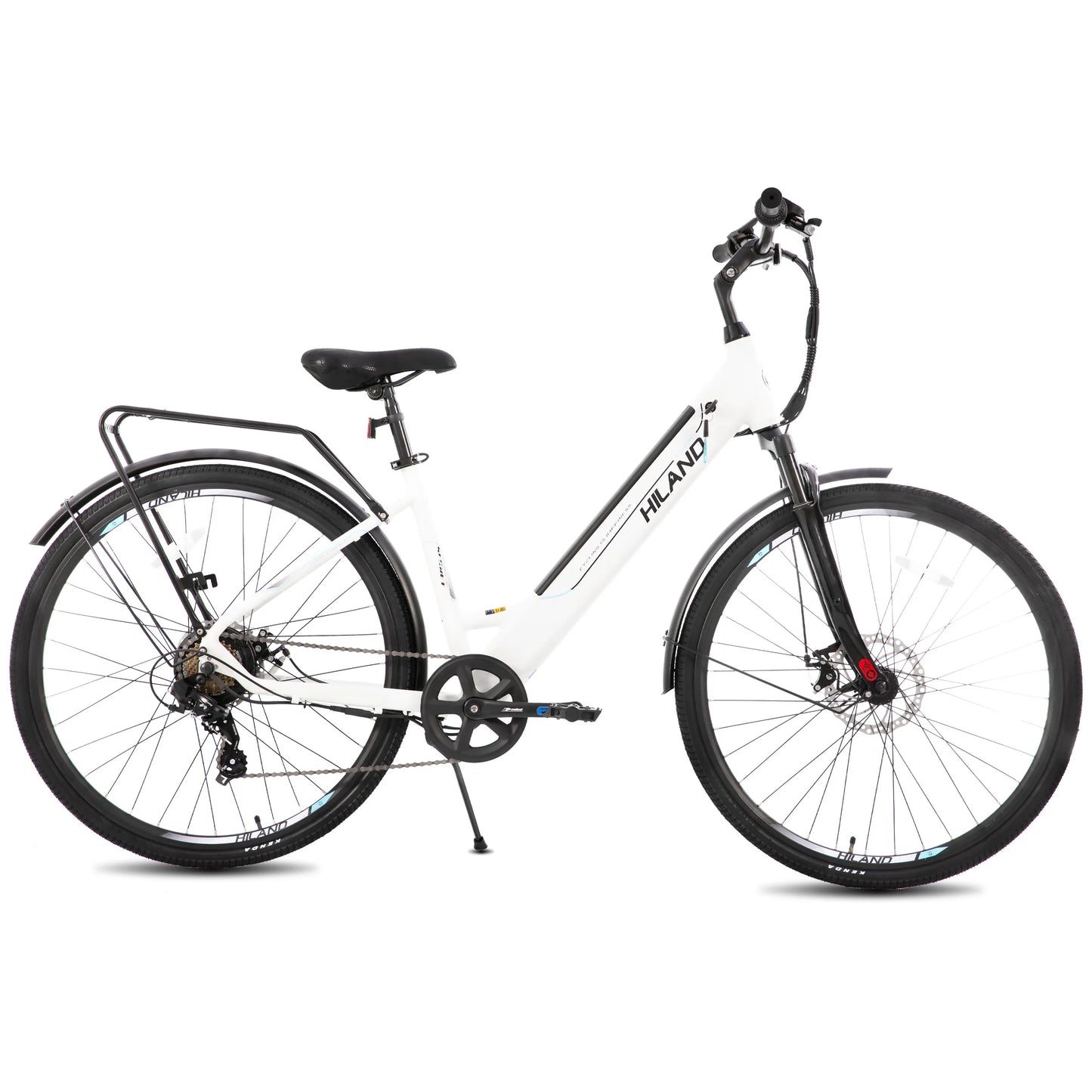 Electric road bike, detachable lithium battery,Including shelves, 250W, with LCD display