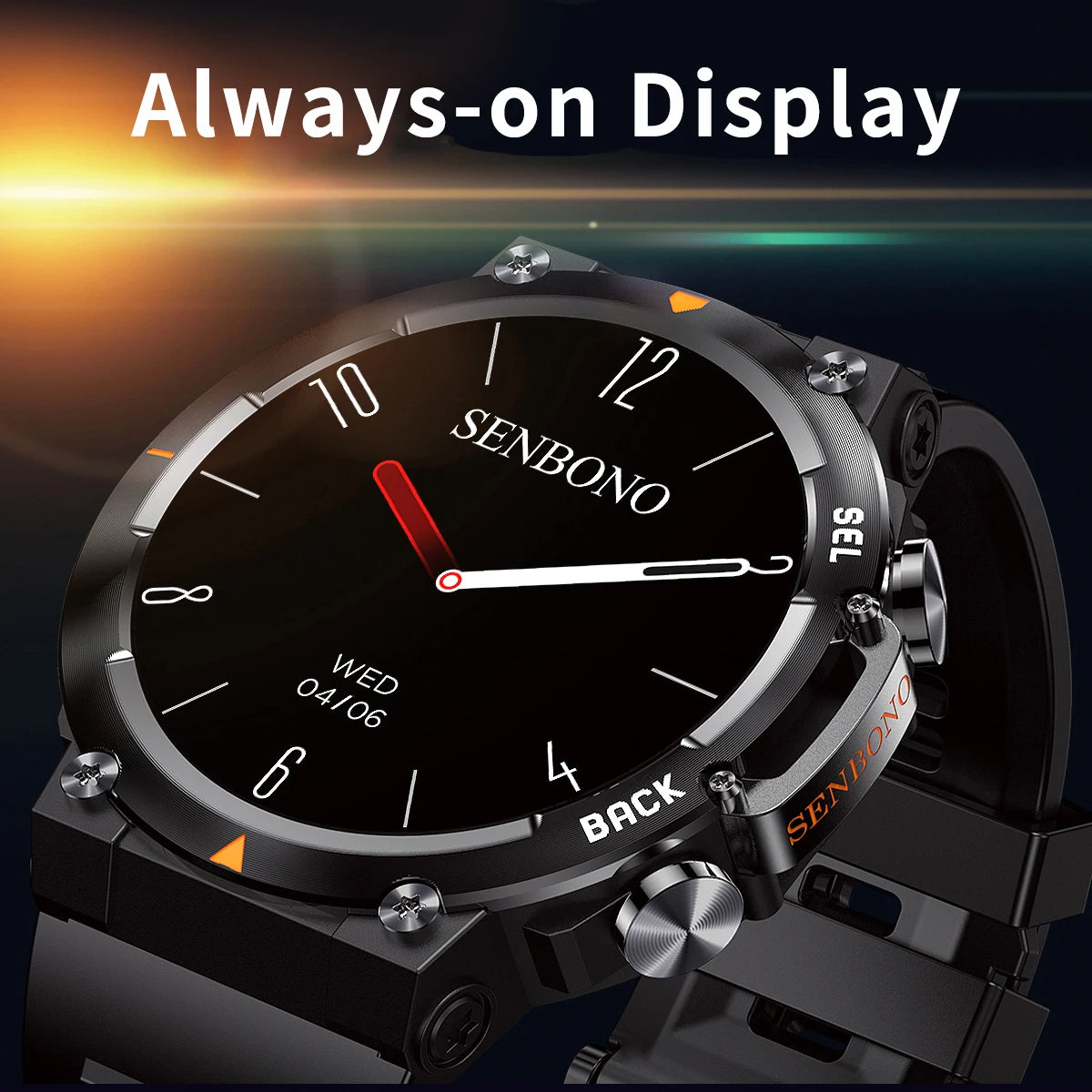 MAX18 Smart Watch AMOLED Screen AI GPT Bluetooth Call 410mAh Big Battery Fitness Tracker Men' Sport
