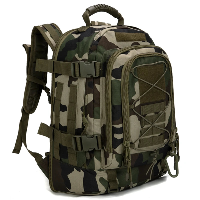 65L Outdoor Tactical Backpack Men's Outdoo Bag Large Capacity Military Army Bags Travelling Camping
