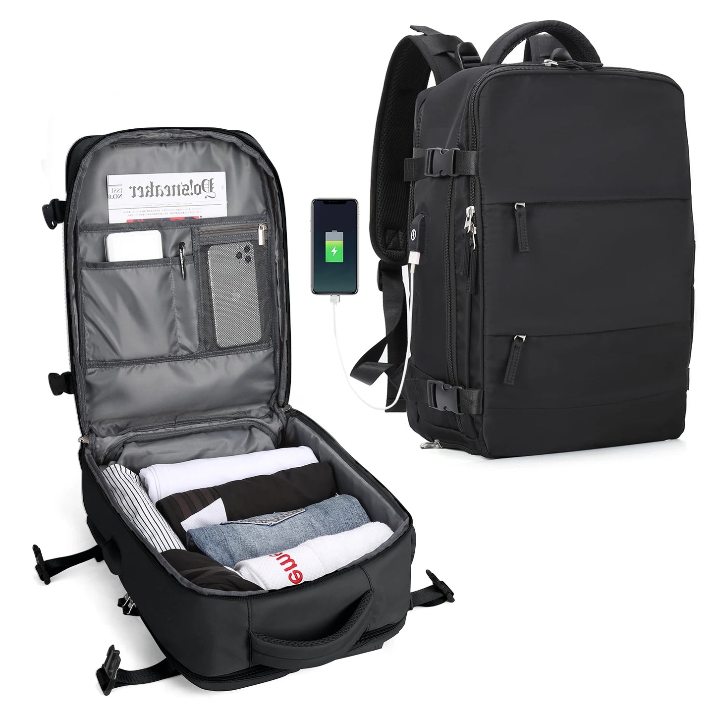 Large Travel Backpack for Women Men, Weekend Carry on,Waterproof