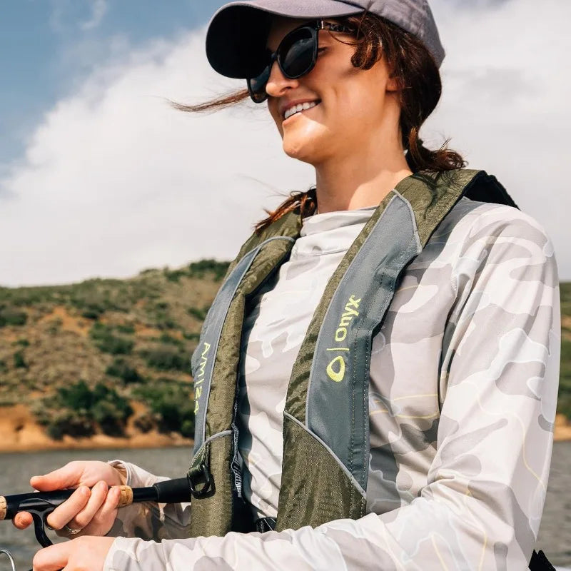 Onyx A/M-24 Automatic/Manual Inflatable Life Jacket, Low Profile, Compact Design or manual Inflation
