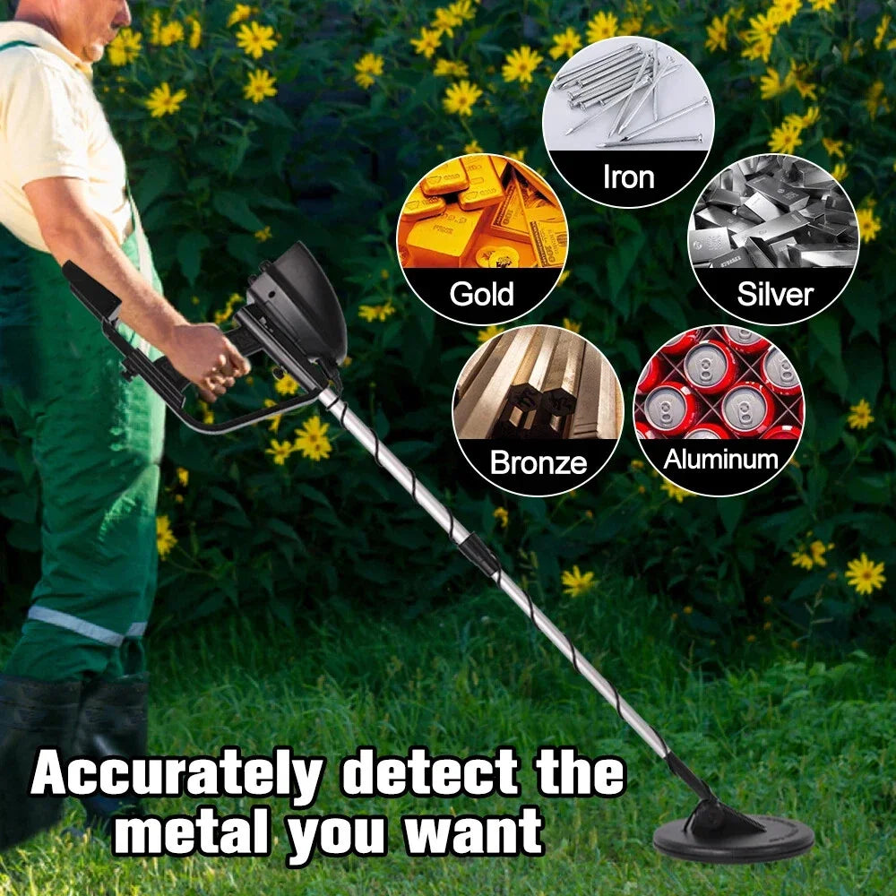 LCD High Accuracy Professional Metal Detectors Waterproof Detect gold & metals