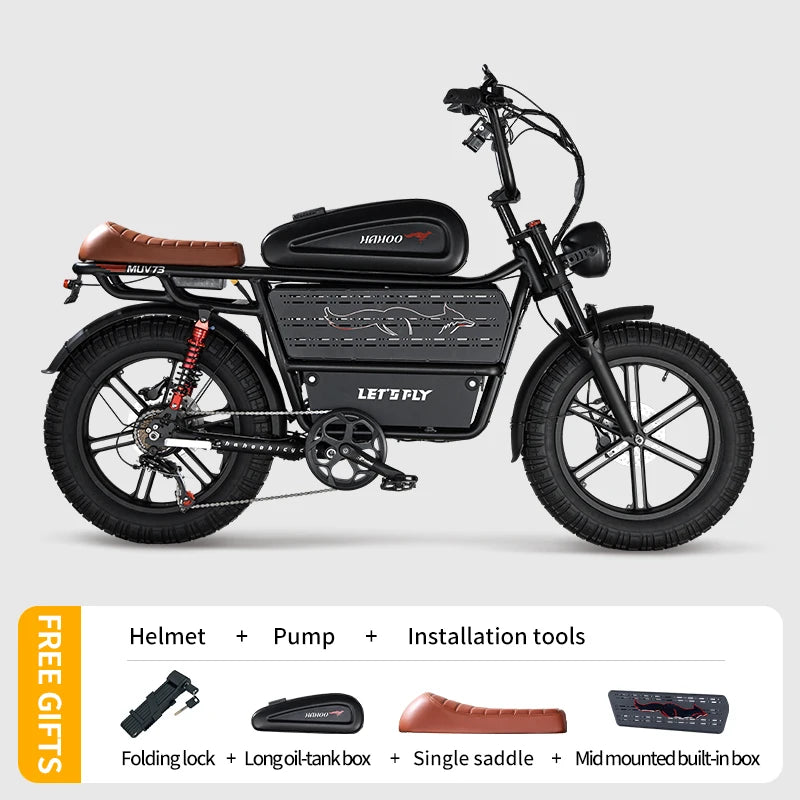 20 inches electric mountain bike 2000W brushless motor 48V 60Ah ebike dual suspension off road tyre