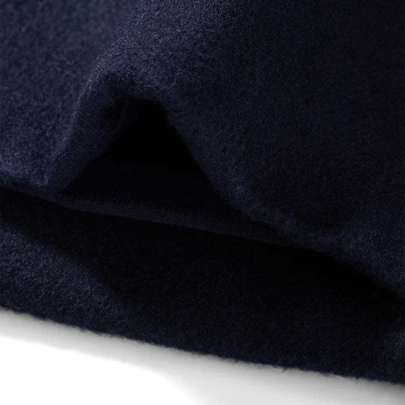 Men s Winter Duffle Coat Loose Fit Classic Wool Blend Long     Sleeve Hood Toggle Outwear