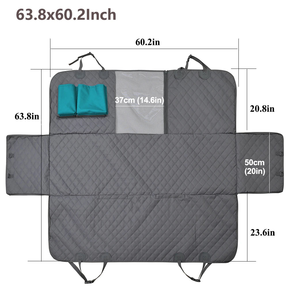 Dog Car Seat Cover Waterproof Pet  Hammock Car Rear Back Seat Protector Mat Safety