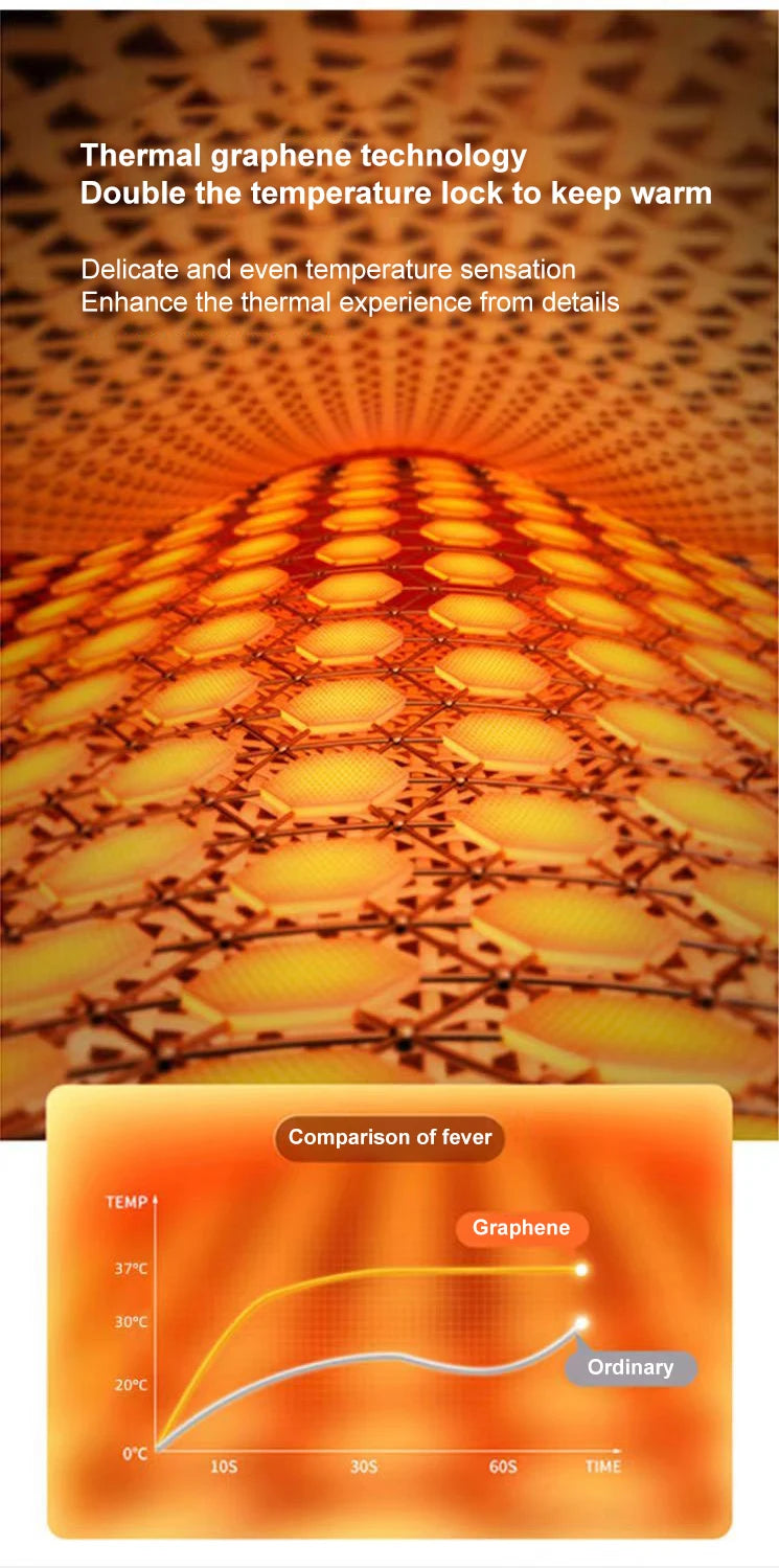 Graphene Warm Windproof Jacket Men Comfortable Thickened Outdoor Hooded Overcoat Male Casual