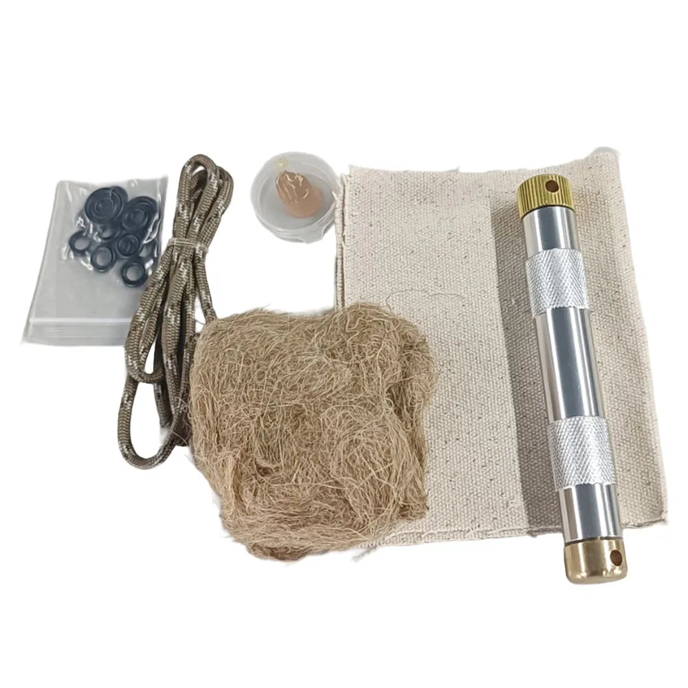 Brass Camping Fire Tube Portable Air Compression Emergency Fire Pipes Survival Tool,Hiking