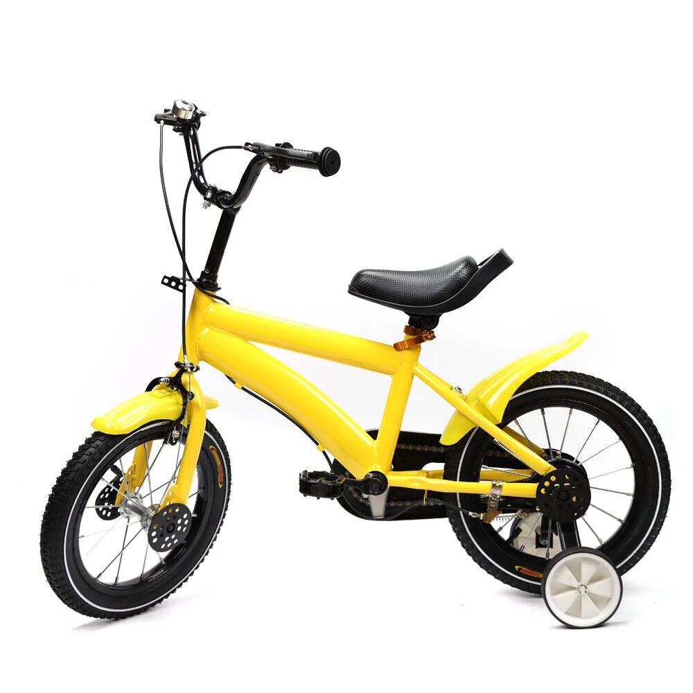 14 Inch Bike Boys Girls Bicycle Student Bike for 2-11 Years Kids Bike White/Red/Blue/yellow