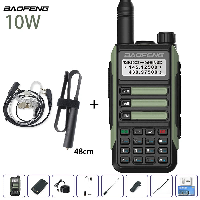 Waterproof Walkie Talkie Dual Band High Power Radio Dual Band Vhf Uhf CB Ham Radio Long Range