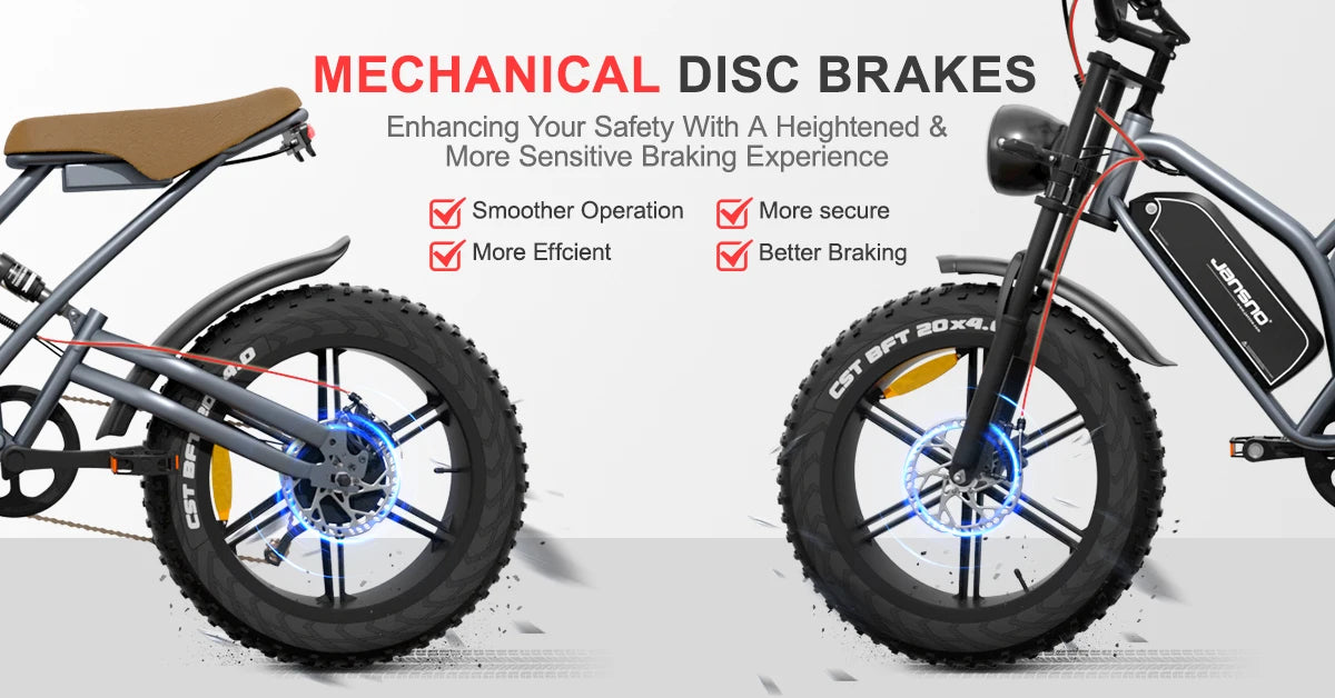 jansno x50 Adult Electric Bike 750W Motor  48V 14AH 20 Inch Tire Mountain Off-Road Motorcycle