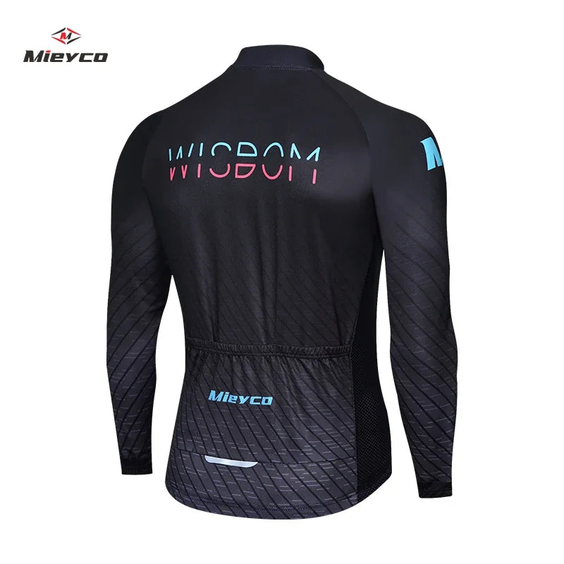 2022 Winter Thermal Fleece Men's Cycling Jersey - Mountain Bike Racing Sportswear