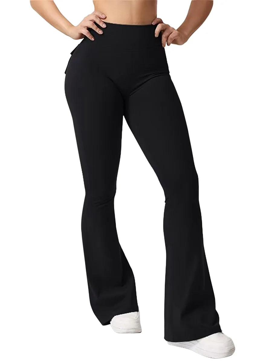 Women s High Waist Yoga Leggings, Pockets Tummy Control Workout Running Stretchy Booty Leggings
