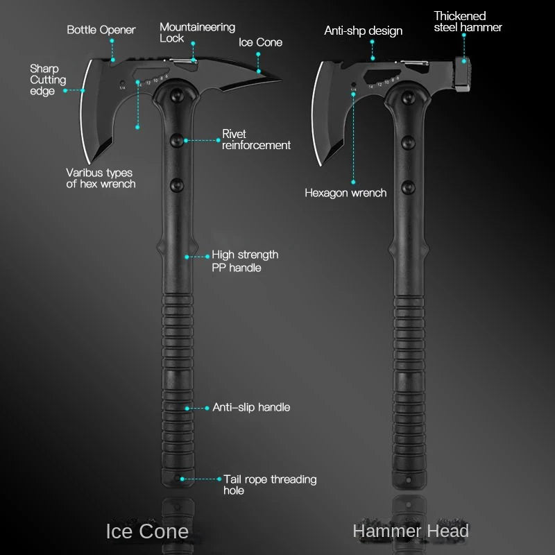 Axe, Beg Opening Axe Camping Axe Life-saving Axe Fire Axe Multi-function Raw Tactical Axe