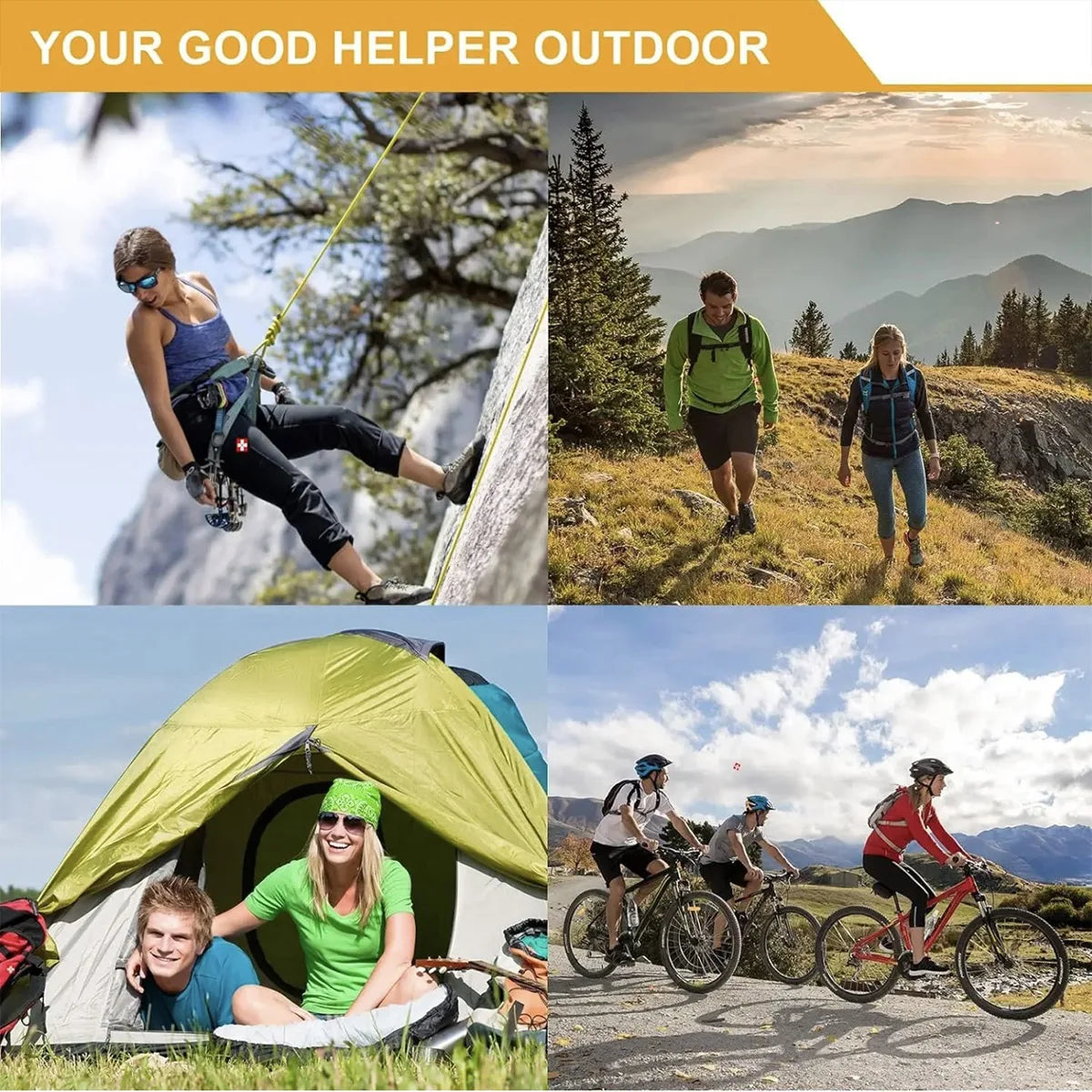 Camping Emergency Equipment , Tool Set Multifunctional SelfDefense Supplies First Aid Kits