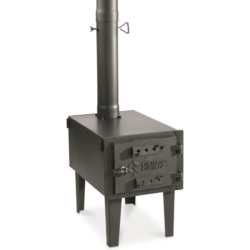 Outdoor Wood Burning Stove, Portable,Chimney Pipe, Cooking, Camping, Tent, Hiking, Fishing