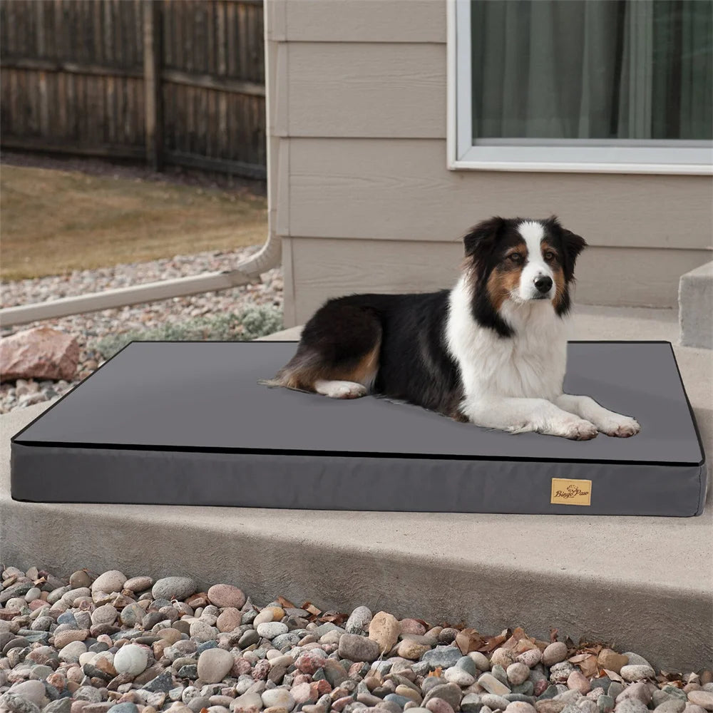 Large Orthopaedic Waterproof Cushion Pet Mattress 2 In 1 Pet Dog Crate Bed with Removable Cover