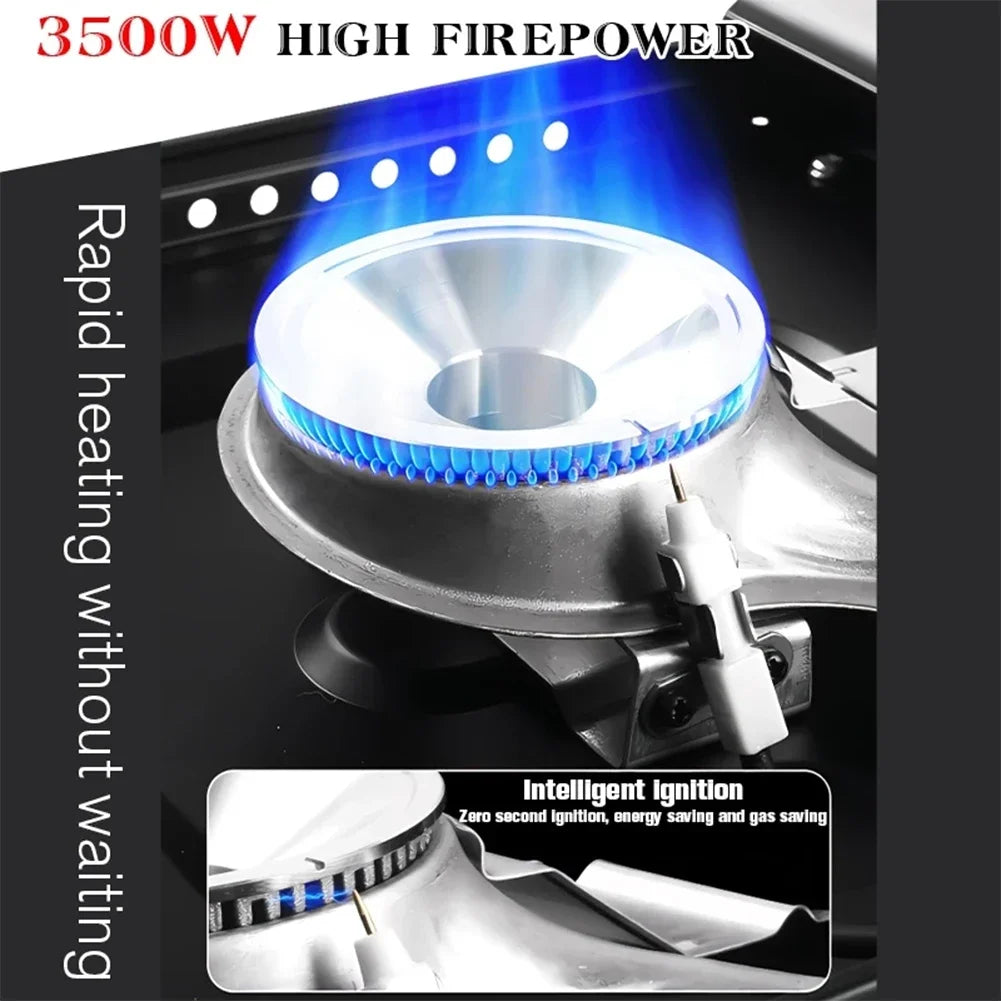 Single Burner Camping Gas Stove - Automatic Ignition Cassette Outdoor Cooking Hiking Picnic