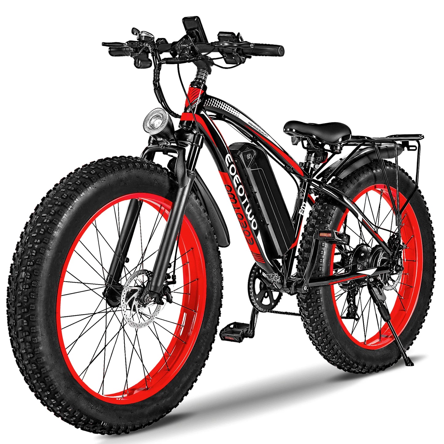 Elec.Bike Adults 1500W Peak Motor 34Mph Electric Bicycle 26" Fat Tire Mountain60Mile Range 48V 15AH