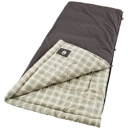 Coleman Heritage Big & Tall Cold-Weather Sleeping Bag, 10°F Camping Adults, Comfortable