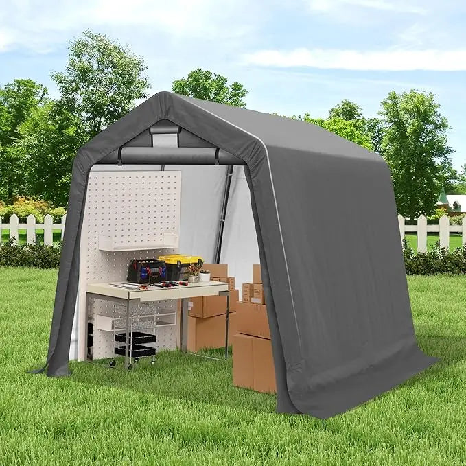 Heavy Duty Carport Tent - Portable Outdoor Canopy with Roll-up Side Doors & Windows, Portable Garage
