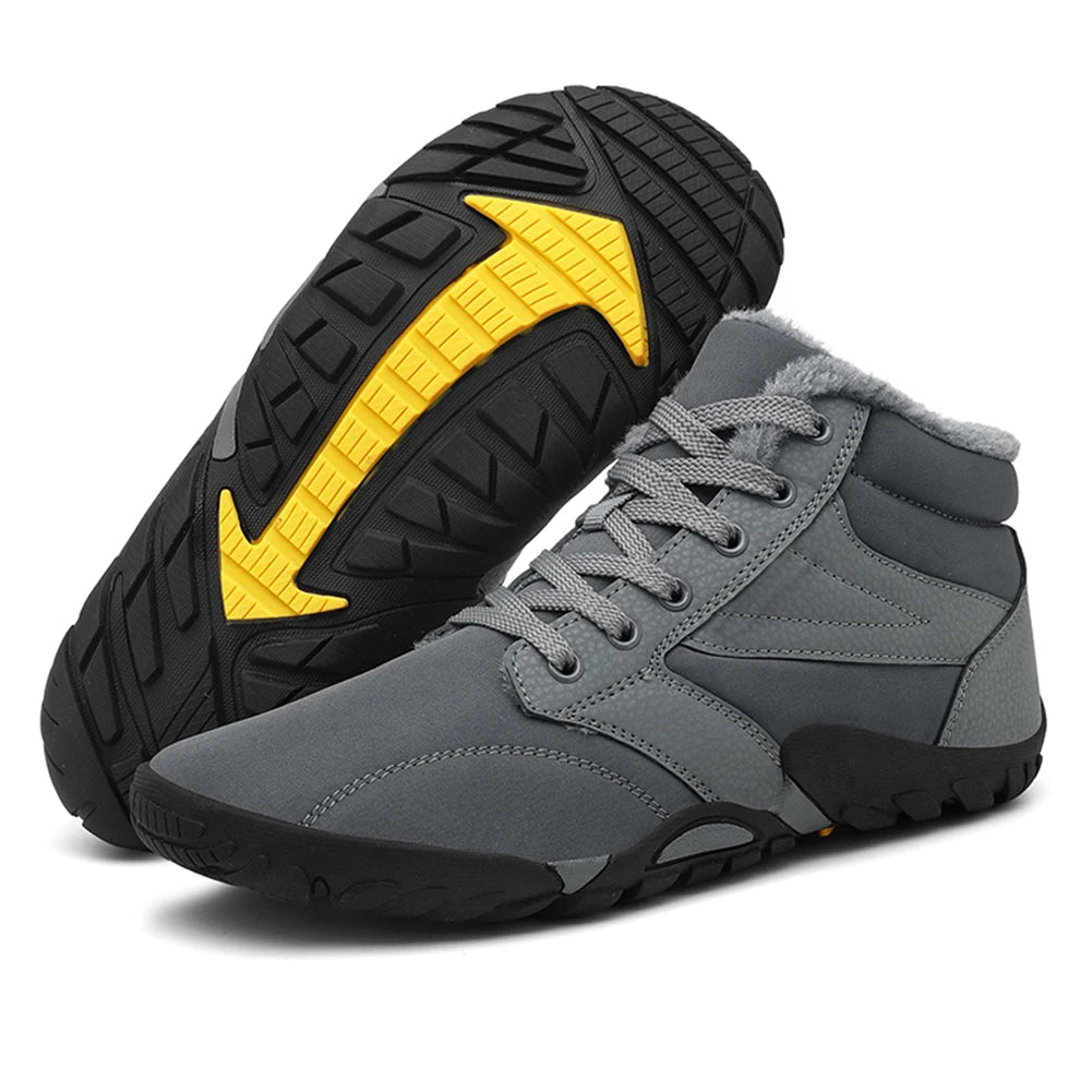 Winter Snow Boots Cold-Proof Trekking Shoes Waterproof Wide Toe Lightweight Walking Boots