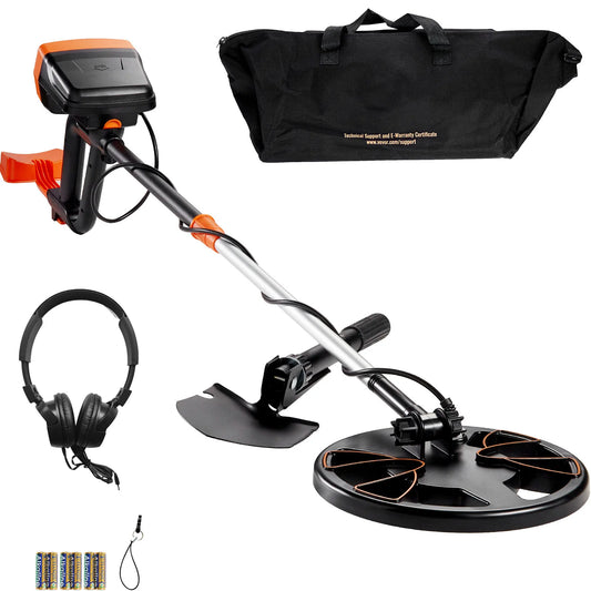 Metal Detector 8 Inch Waterproof Search Coil,High Accuracy Pointer Display Adjustable 38''-49'' Alum