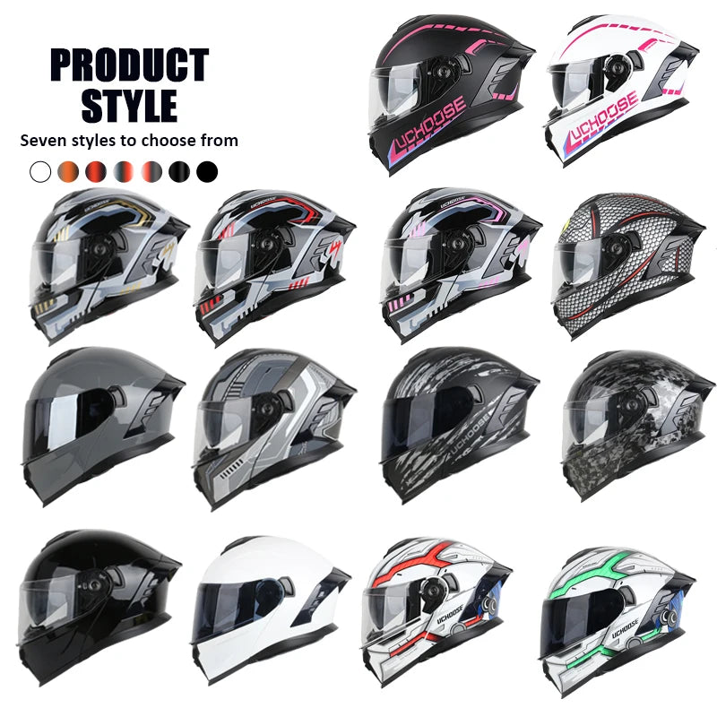 DIY modular helmetDOT Motorcycle Helmet Four Seasons Motocross Racing Modular Flip Up  Men Women