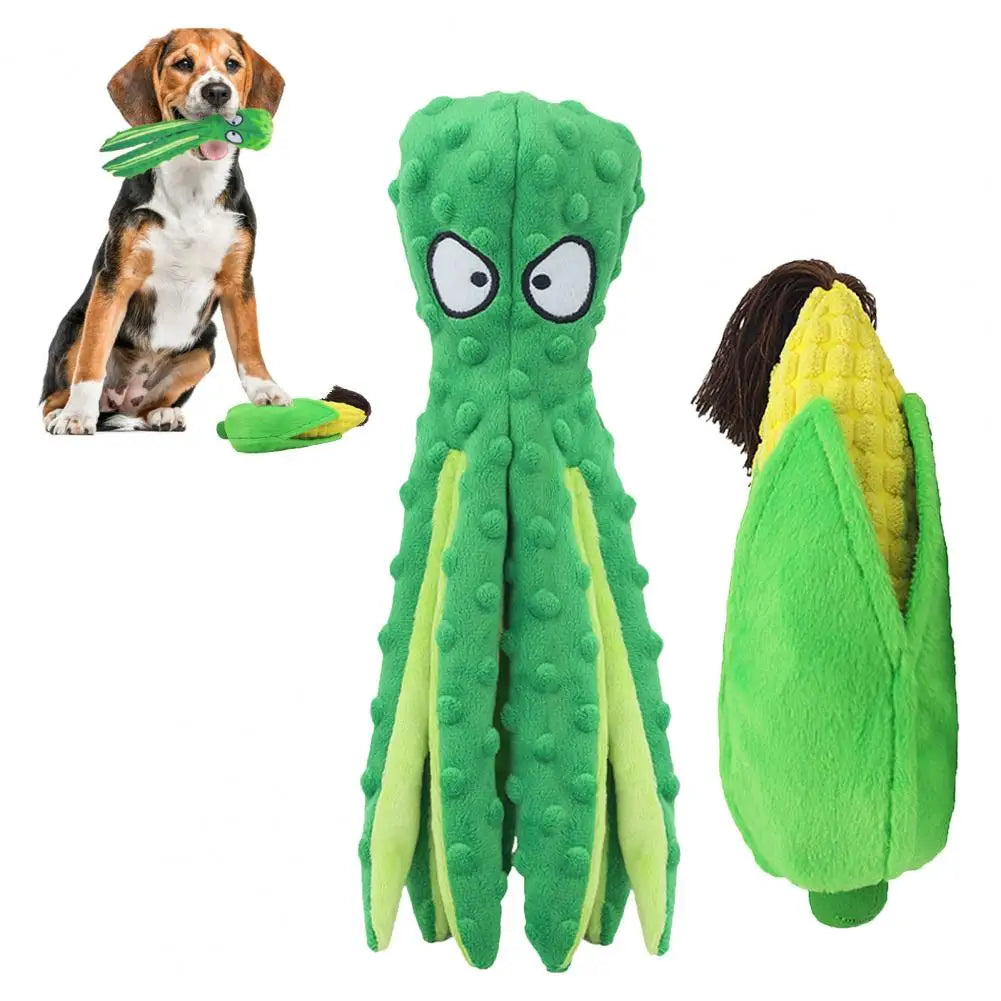 Pet Plush Toy Octopus Dog Toy Indestructible Bite Resistant squeaky Octopu, Rattle