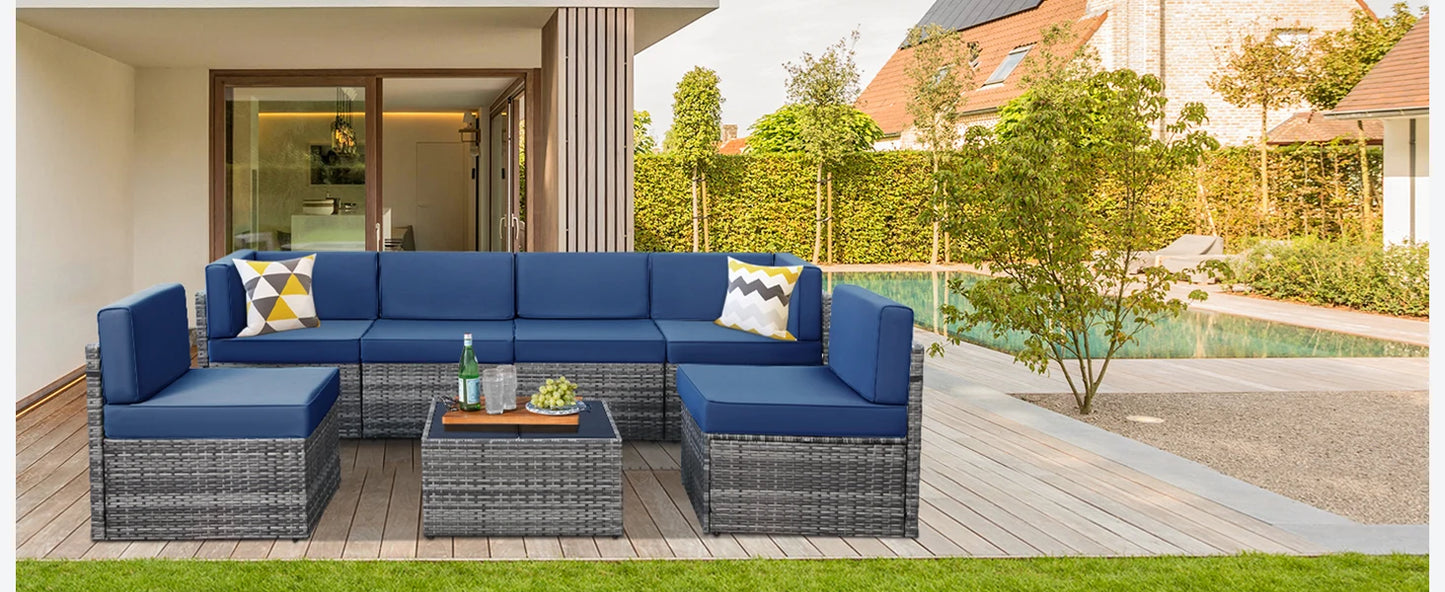 Outdoor Sectional Furniture Chair Set