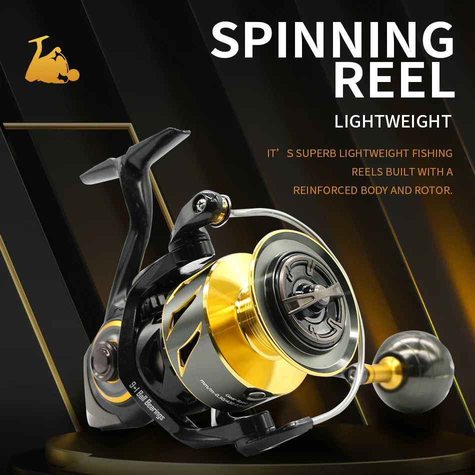 SW Spinning Reel Ultralight  Saltwater Surf Reel  5.0:1 9+1 BB Max Drag 12kg Fishing Reels Wheel