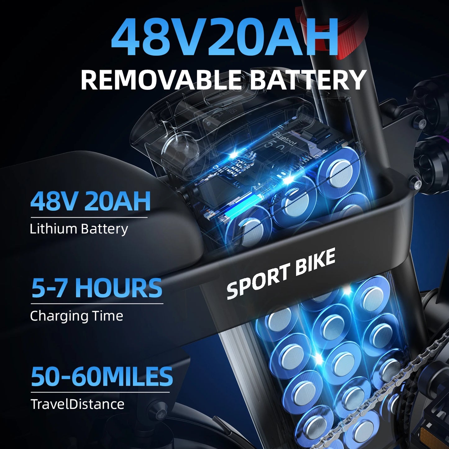 Ebike G16 1000W motor 48V 20AH battery, shock absorption, fold, 16 inch tires, urban commuting