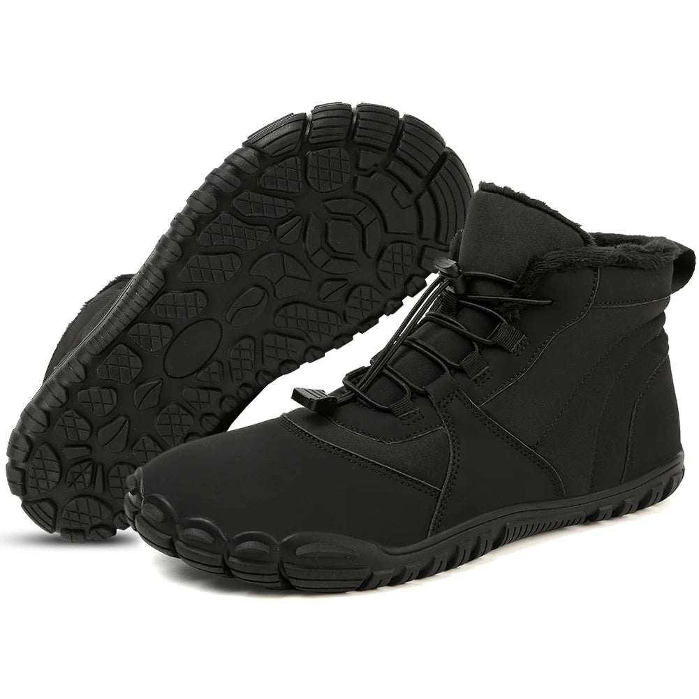 Winter Snow Boots Barefoot Hiking Anti Slip Cold-Proof Lightweight High-Top Booties for Men Women