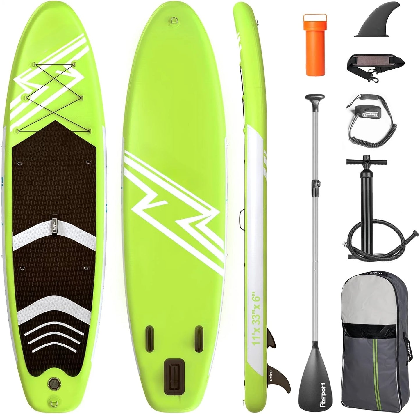 11' Prem Stand Up Paddle Board, Durable SUP Accessories/Carry Bag,Wide Stance, Non-Slip