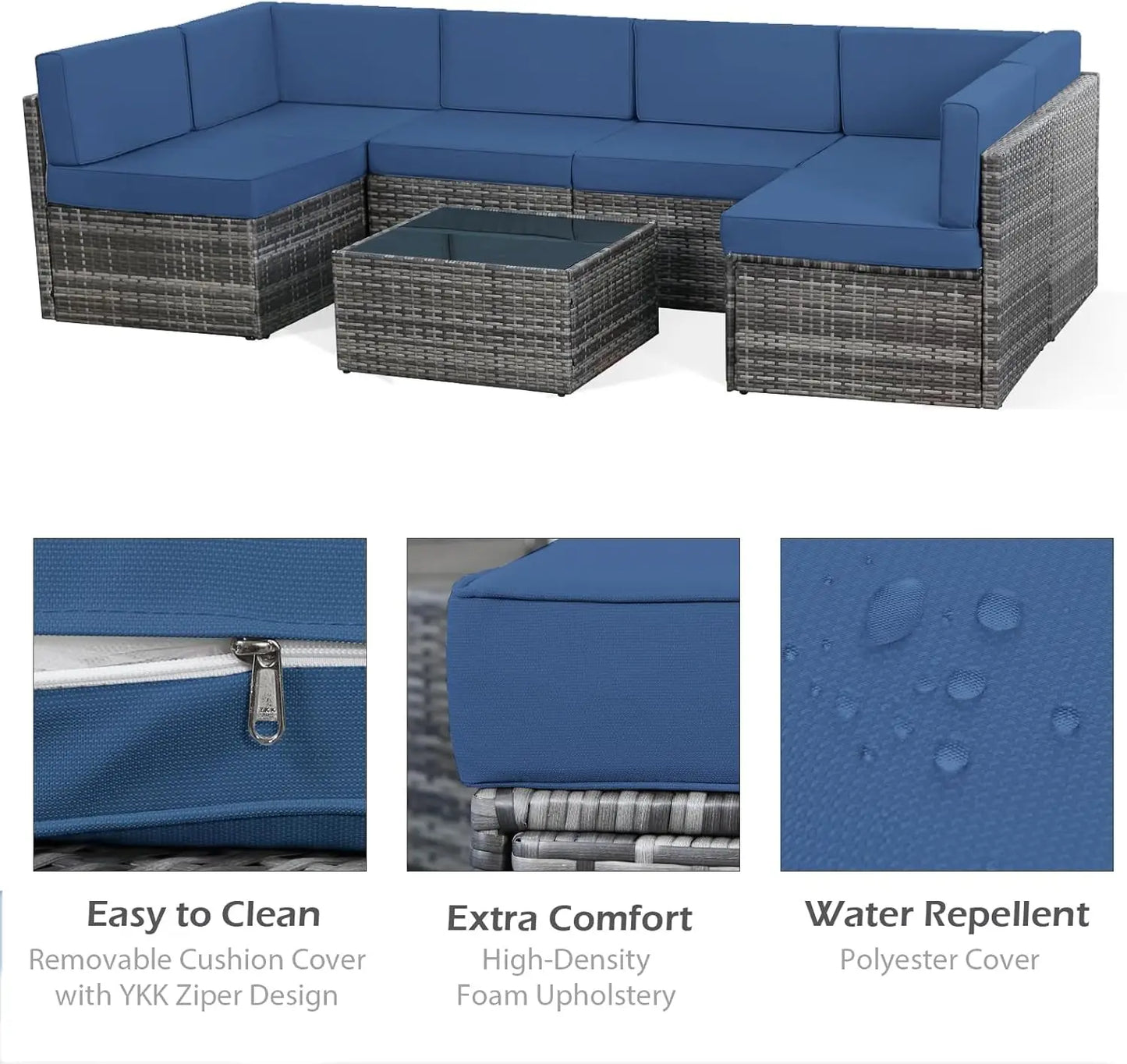 Outdoor Sectional Furniture Chair Set