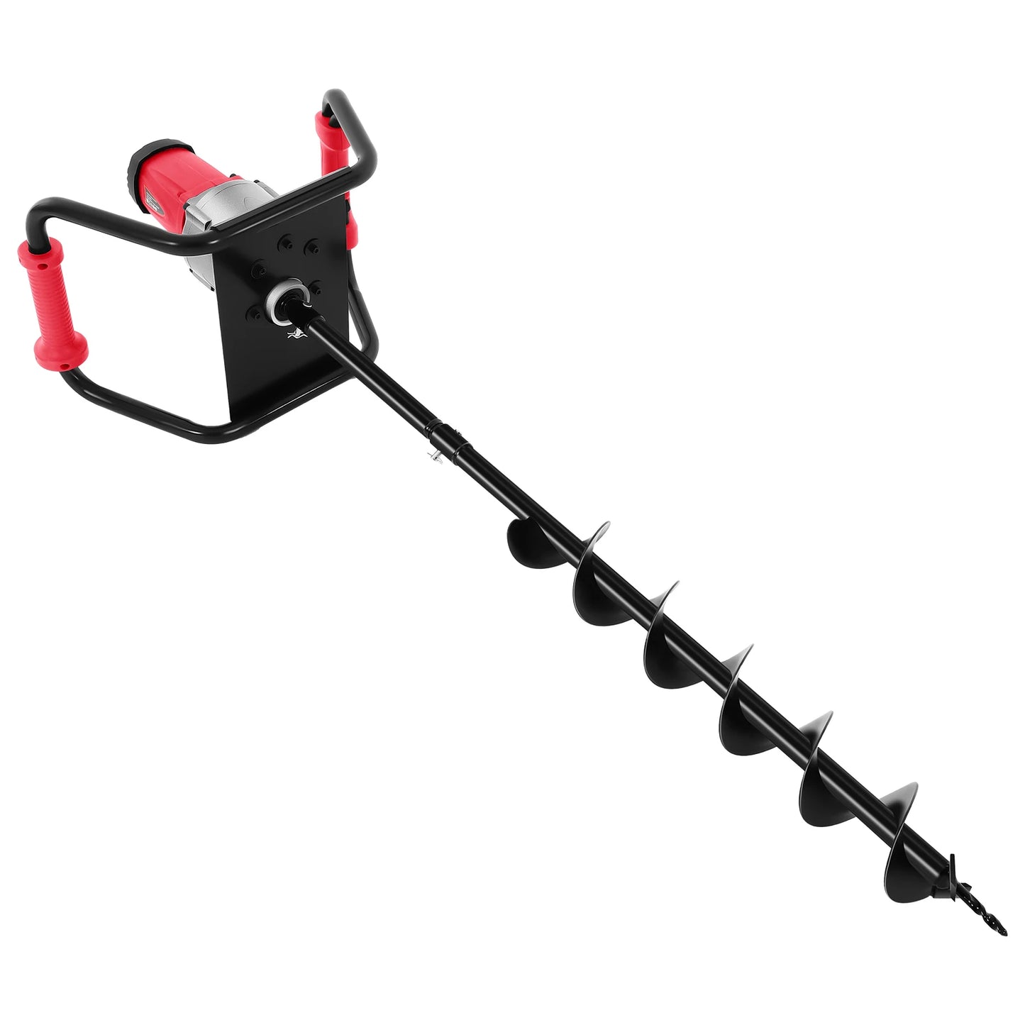 1.6HP Post Hole Digger – Powerful Soil Drill with Auger & Extension Rod for Fences, Trees, Shrubs