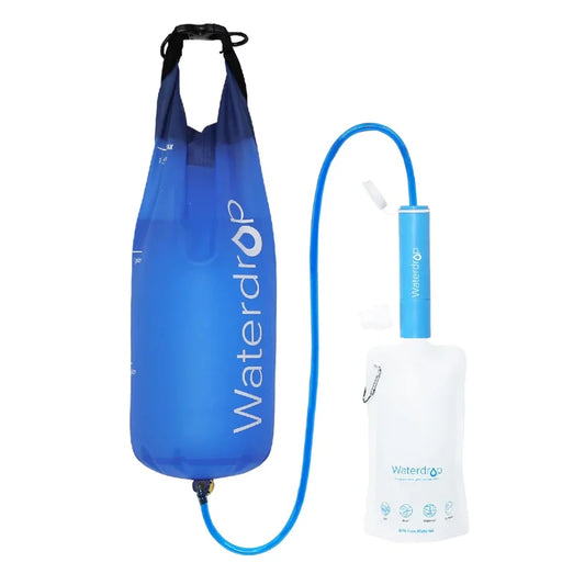 Waterdrop Gravity Water Filter Straw, Filtration System, Water Purifier Survival,Travel, hike, car