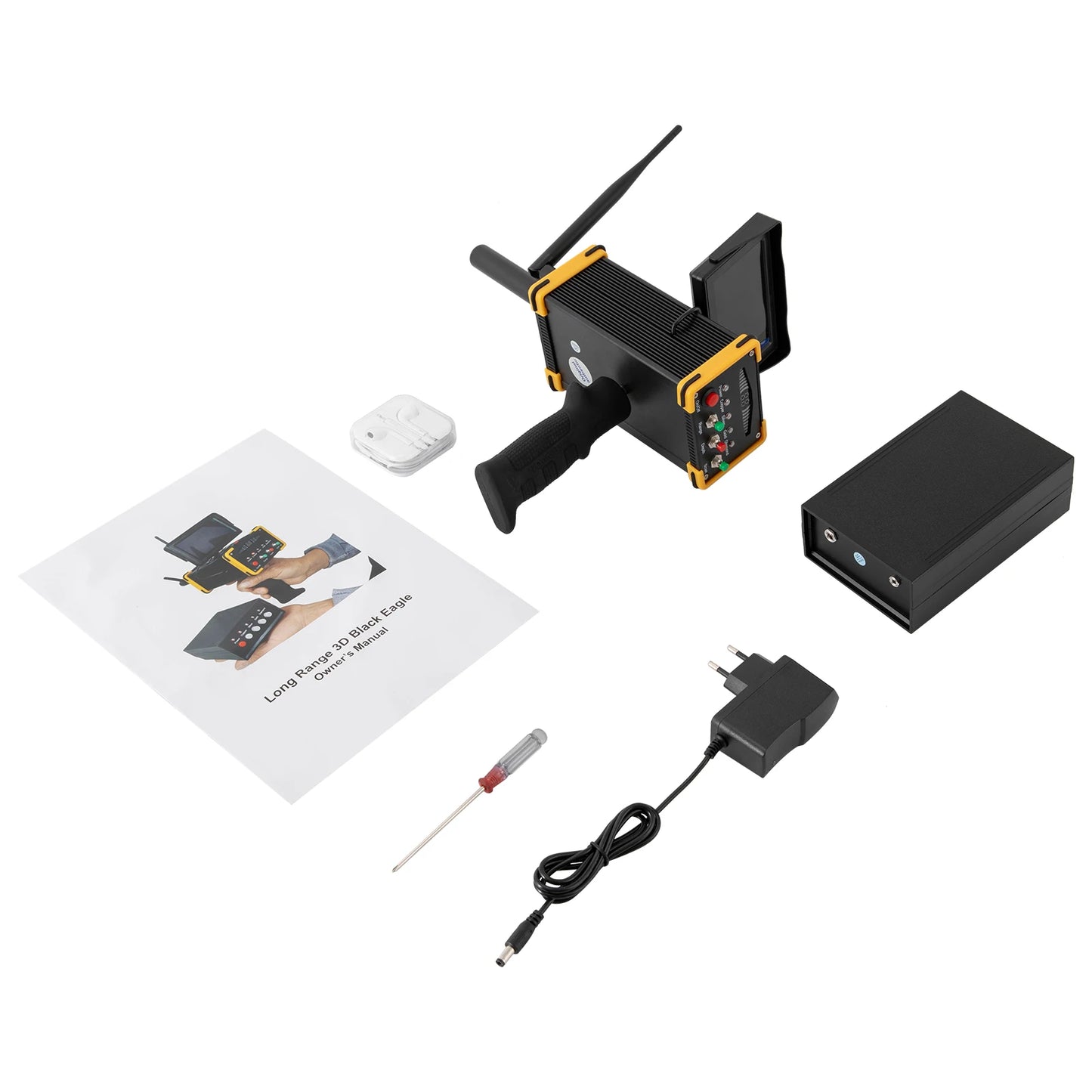 Metal Detector Gold Finder Underground Scanner High Definition Screen Gold Silver Copper AC100‑240V