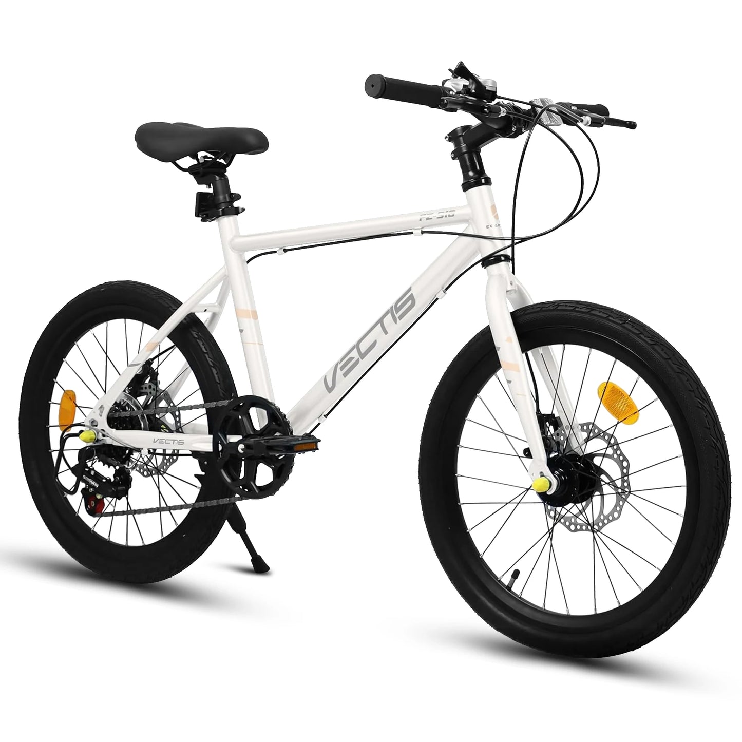 20 Inch Kids Bike for Boys Girls, 7-Speed Children Road Bike Steel Frame,Dual Disc Brakes,Ages 6-12
