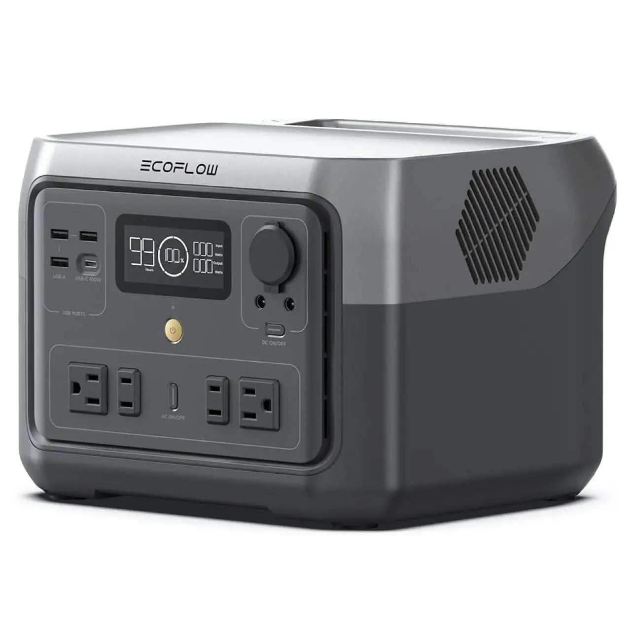 Portable Power Station' 2 Max, 499Wh/512Wh LiFePO4 Battery/ 1 Hour Fast Charge upto 1000W Output