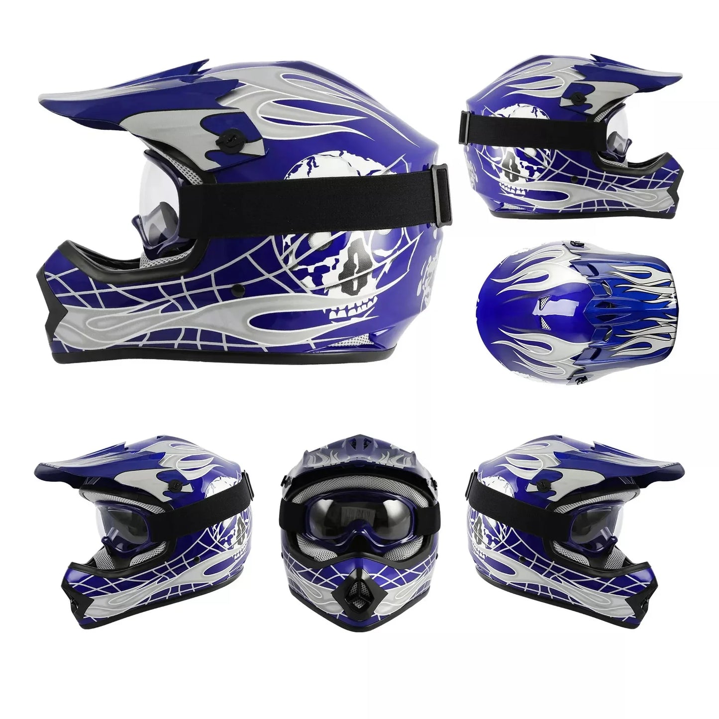 DOT Youth Helmet Child Kid Motocross Full Face Offroad Dirt Bike ATV S/M/L/XL