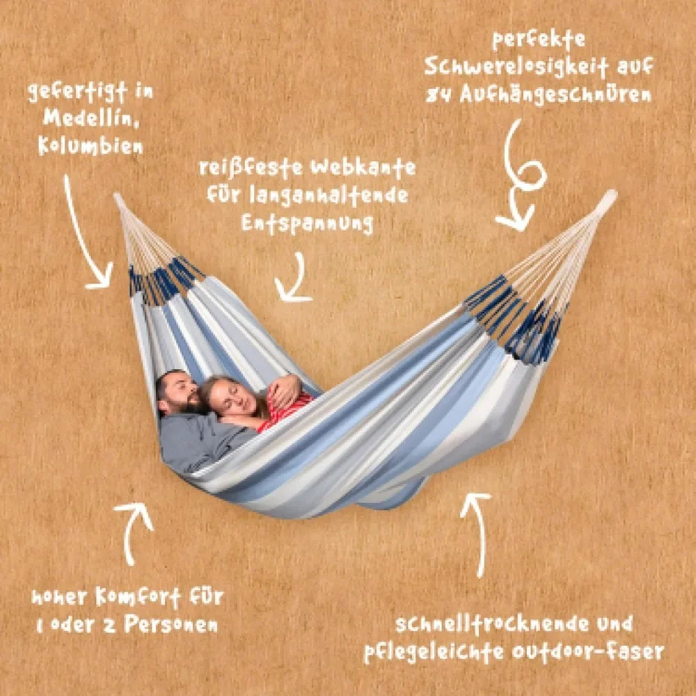 Classic Hammock, Outdoor & Indoor Swing, Relaxation,Weather & Tear Resistant Patio Backyard Hammock