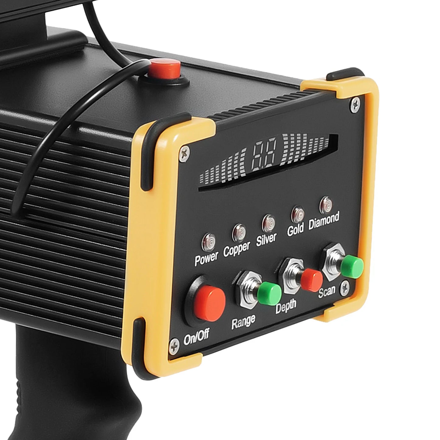 16m Depth 900m Range Metal,Gold Finder Undergrnd,W/ High Definition LCD Display,Auto Rotation Search