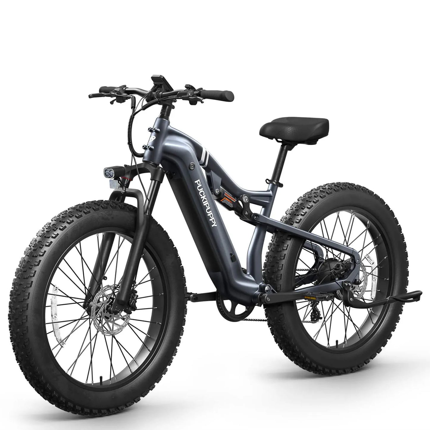 PUCKIPUPPY Lab-pro E-Bike 26" Fat Tire Full Suspension Mountain1350W 48V 20AH Ebike 2-Yr Warranty